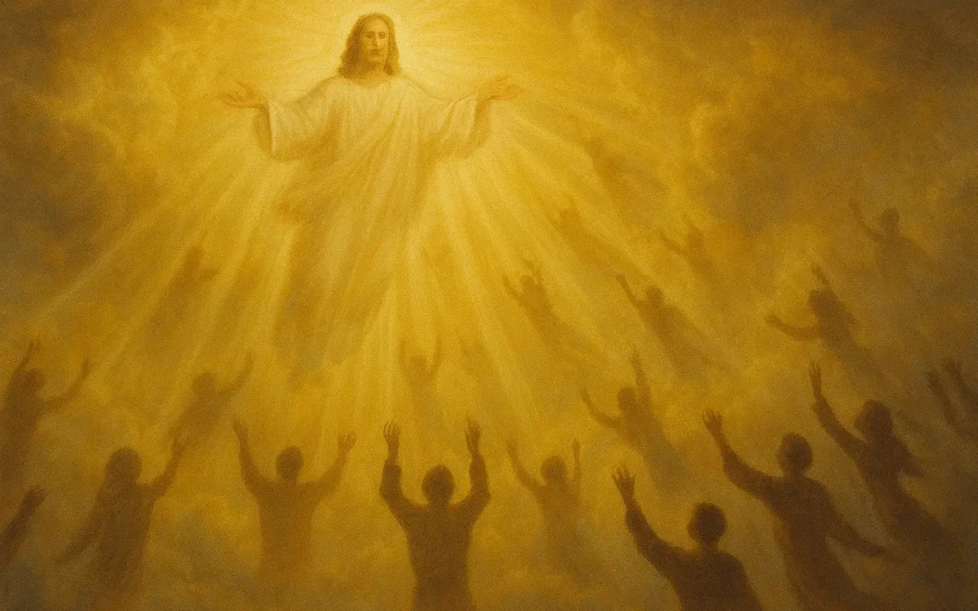 rapture bible verses truth - Jesus in the clouds